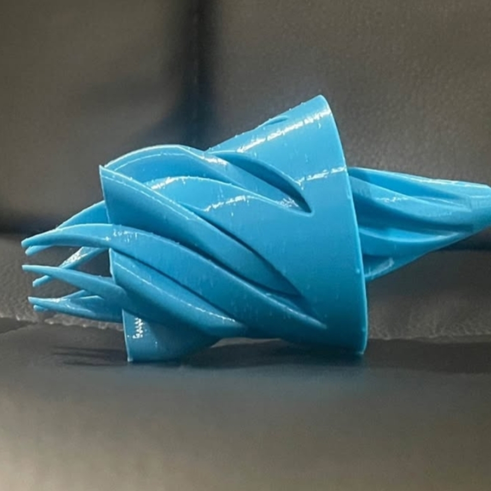 Blue Spiral Hair Diffuser